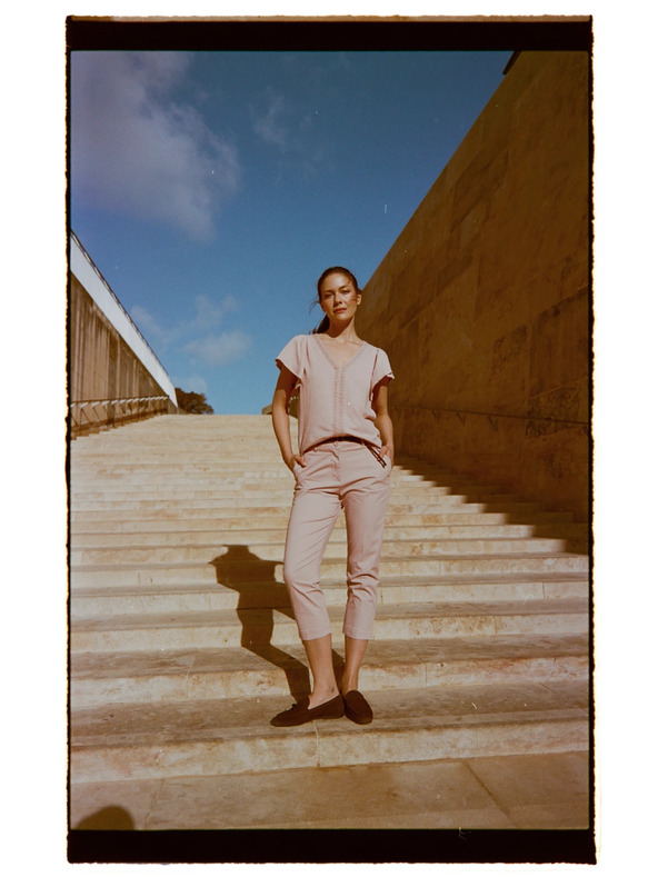 Moodo Ružové rybárske nohavice Moodo