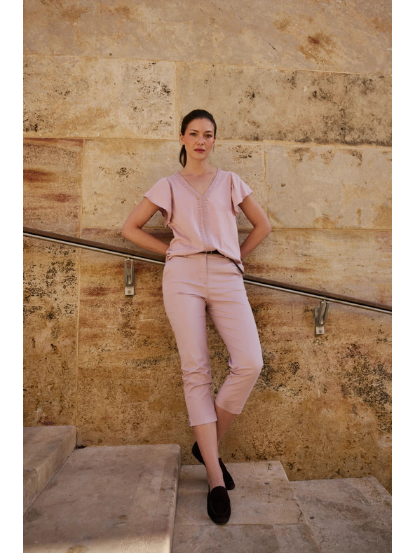 Moodo Ružové rybárske nohavice Moodo