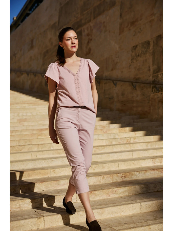 Moodo Ružové rybárske nohavice Moodo