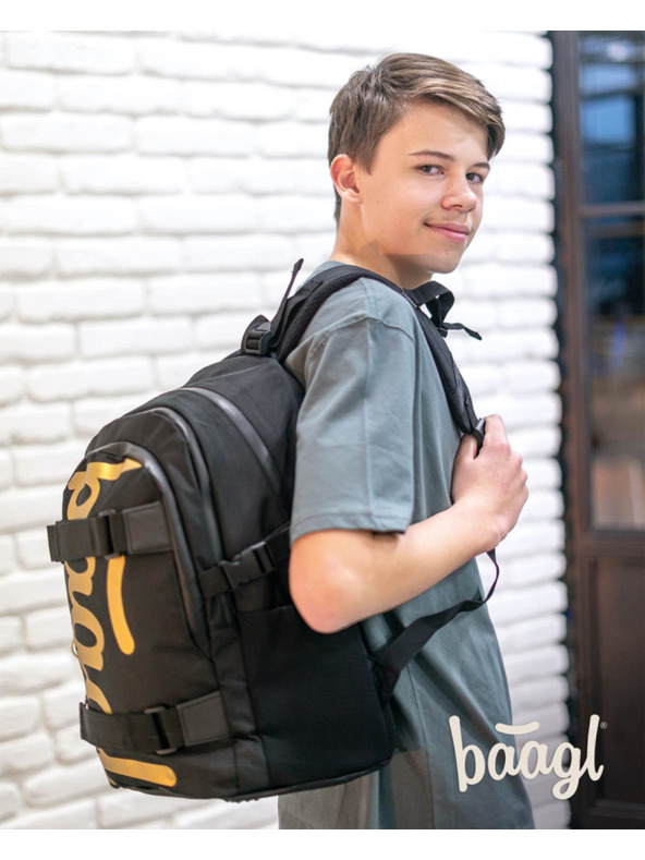 BAAGL  BAAGL Školský batoh Skate Gold