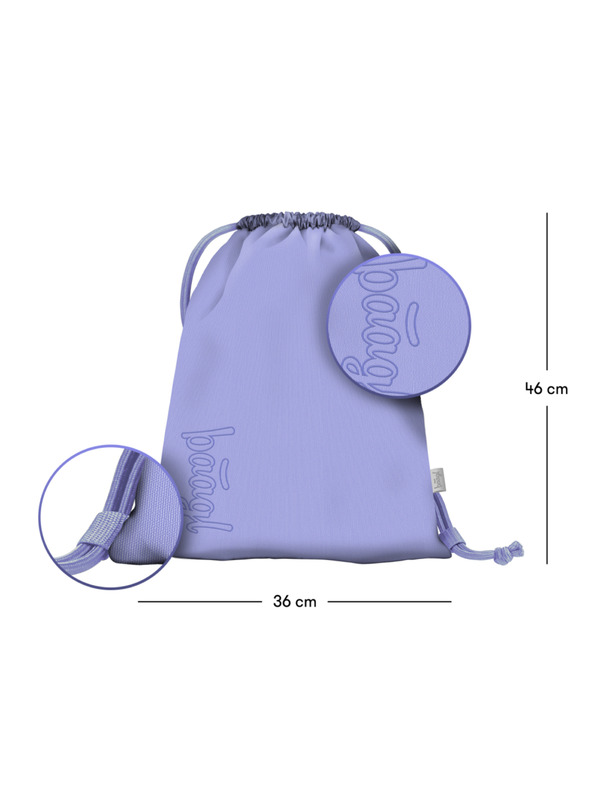 BAAGL  BAAGL 3 SET Skate Lilac: batoh, penal, vrecko