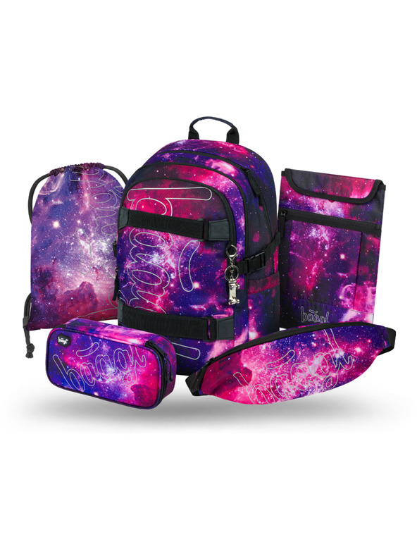 BAAGL  BAAGL SET 5 Skate Galaxy: batoh, penal, vrecko, ledvinka, obal na notebook