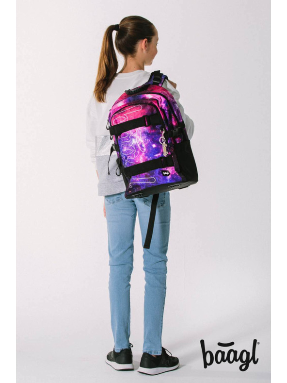 BAAGL  BAAGL SET 5 Skate Galaxy: batoh, penal, vrecko, ledvinka, obal na notebook