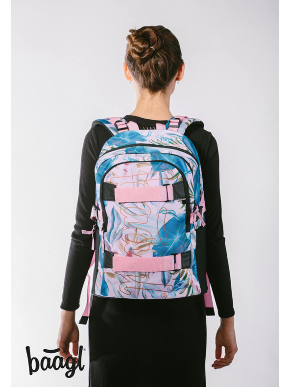 BAAGL  BAAGL SET 5 Skate Leafs: batoh, penal, vrecko, ledvinka, obal na notebook