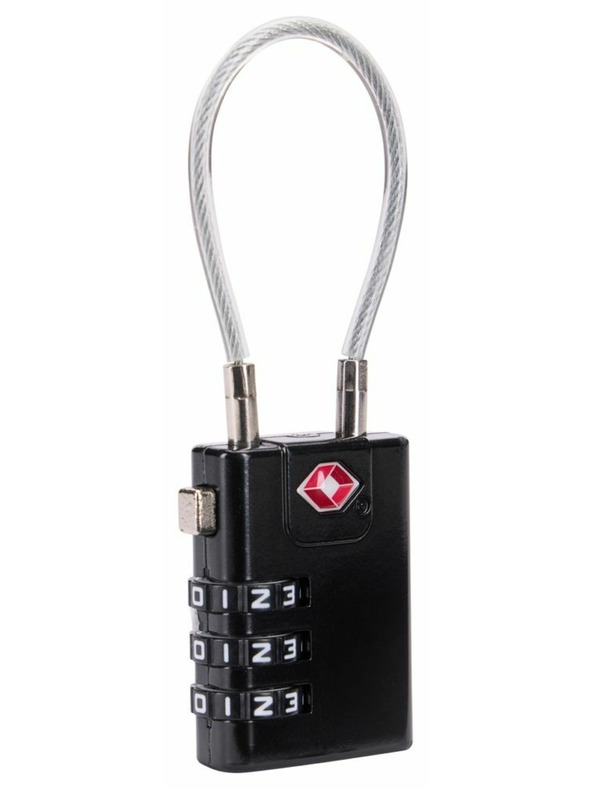 Thule Thule TSA zámok s oceľovým lankom TSAL101 - čierny