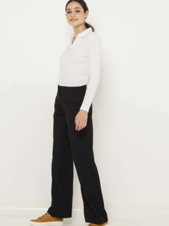 CAMAIEU Biele tričko s golierom