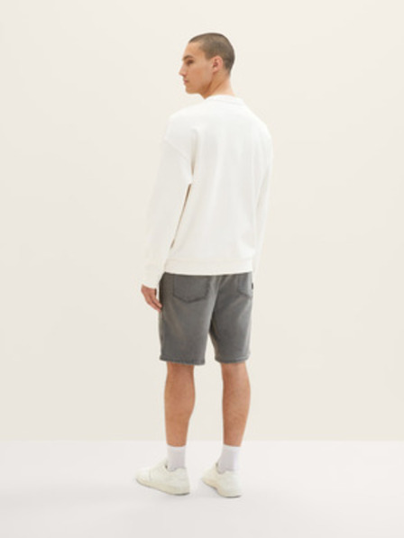 Tom Tailor Denim Šedé pánske džínsové šortky Tom Tailor Denim