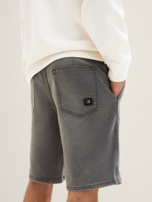 Tom Tailor Denim Šedé pánske džínsové šortky Tom Tailor Denim
