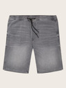 Tom Tailor Denim Šedé pánske džínsové šortky Tom Tailor Denim