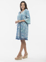 Orientique Modré dámske vzorované šaty