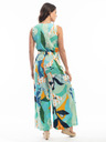 Orientique Tyrkysový dámsky vzorovaný overál