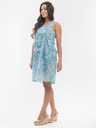 Orientique Svetlo modré dámske vzorované šaty