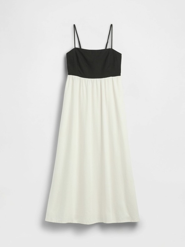 GAP Ľanové maxi šaty GAP