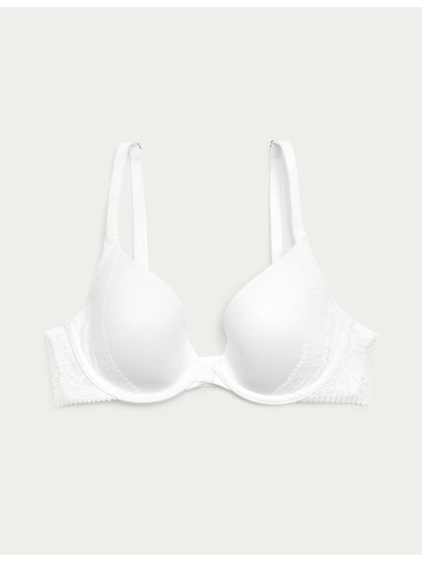 Marks & Spencer Hladká dekoltová podprsenka Body Soft™ s kostícami, veľ. A–E Marks & Spencer biela