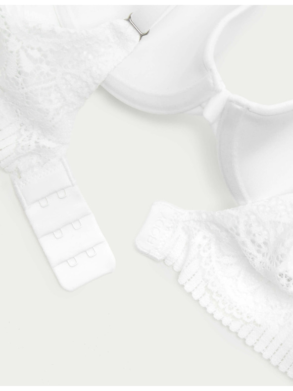 Marks & Spencer Hladká dekoltová podprsenka Body Soft™ s kostícami, veľ. A–E Marks & Spencer biela