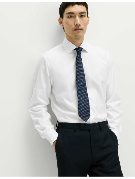 Marks & Spencer Košeľa z bavlny klasického strihu s nežehliaceou úpravou Marks & Spencer biela