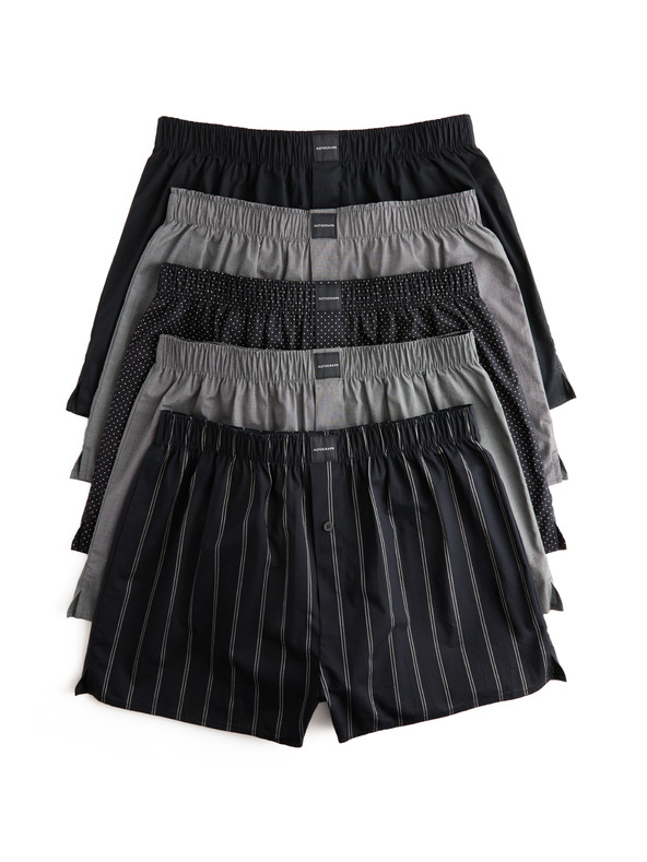 Marks & Spencer Tkané boxerky Supima® s vysokým podielom bavlny, 5 ks v balení Marks & Spencer čierna