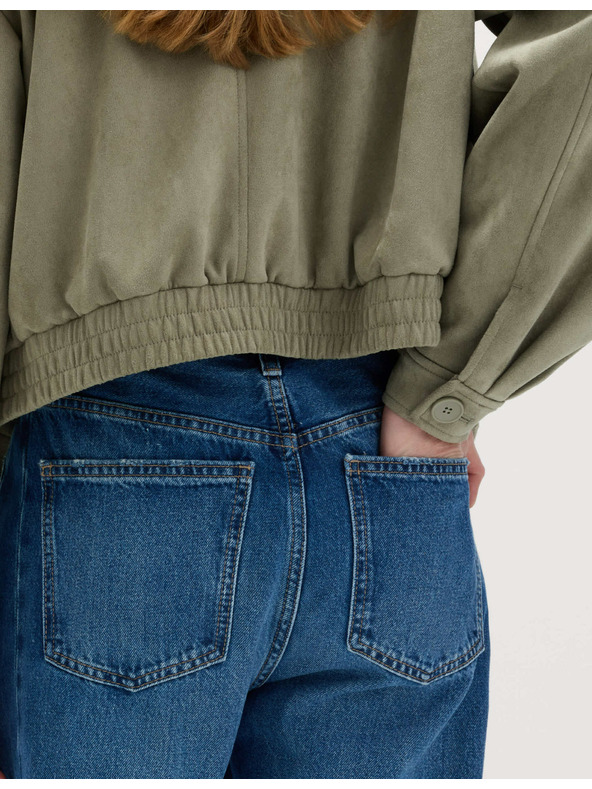 Marks & Spencer Rovné džínsy so stredne vysokým sedom Marks & Spencer námorná modrá