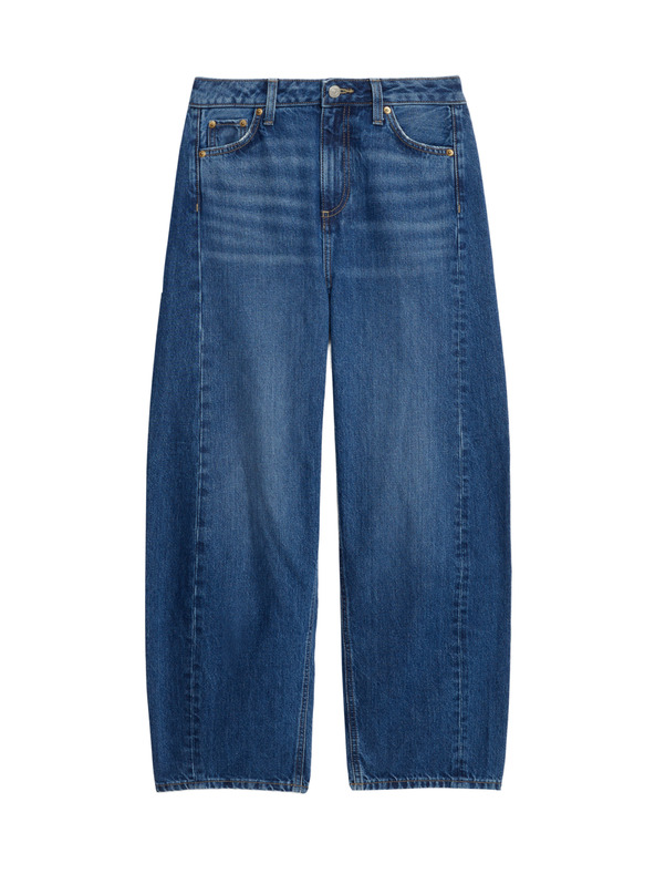 Marks & Spencer Rovné džínsy so stredne vysokým sedom Marks & Spencer námorná modrá