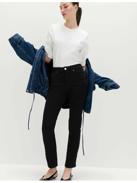 Marks & Spencer Sienna strečové džínsy s rovnými nohavicami Marks & Spencer čierne