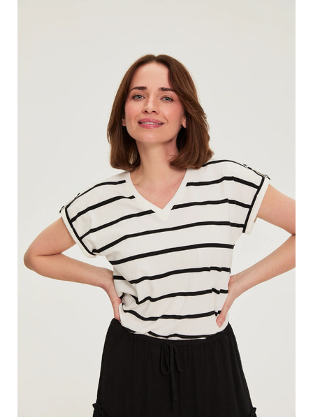Moodo Striped Blouse Moodo