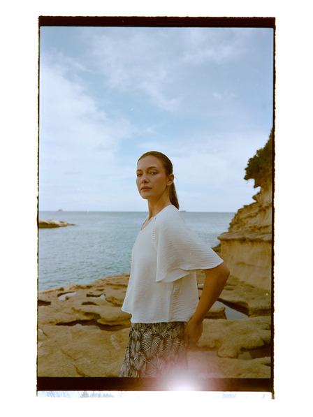 Moodo Košeľa so širokými rukávmi biela Moodo