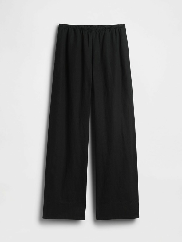 GAP Ľanové nohavice Relaxed Wide-Leg GAP