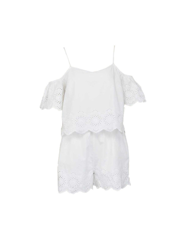 CAMAIEU Biely kombinéza CAMAIEU