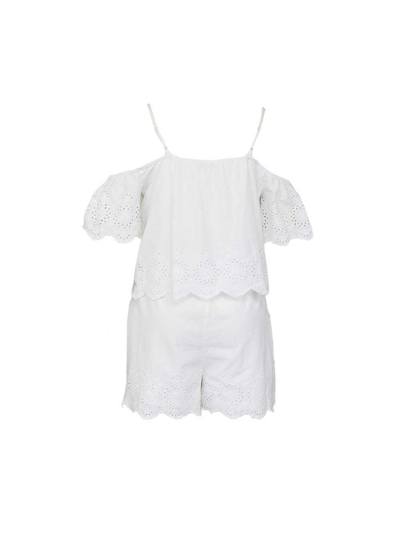 CAMAIEU Biely kombinéza CAMAIEU