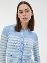 Orsay Svetlomodrý pruhovaný dámsky kardigan ORSAY