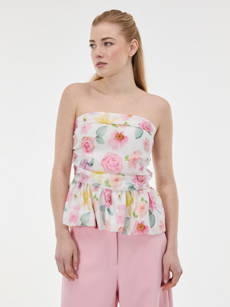 Orsay Ružový dámsky top bez ramienok ORSAY