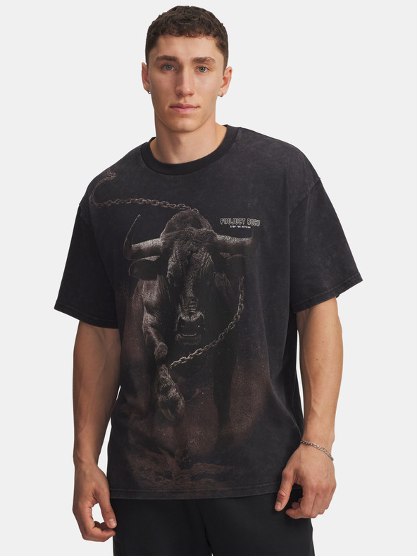 Under Armour Pánske tričko Under Armour Pjt Rck Washed HWT-BLK