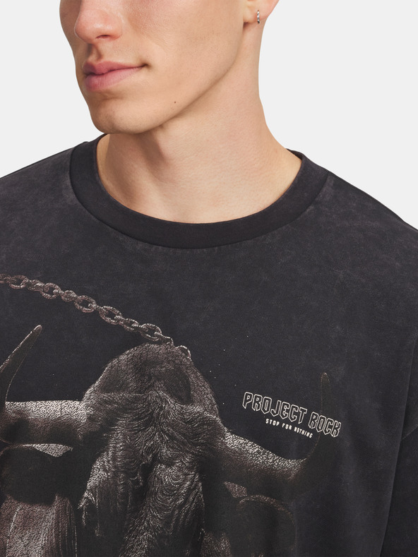 Under Armour Pánske tričko Under Armour Pjt Rck Washed HWT-BLK