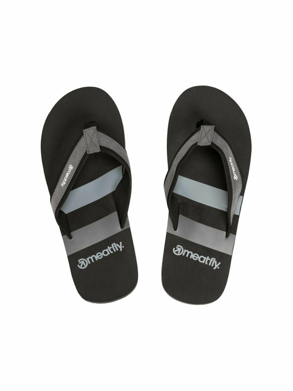 Meatfly Meatfly pánske žabky Anders Black/Grey