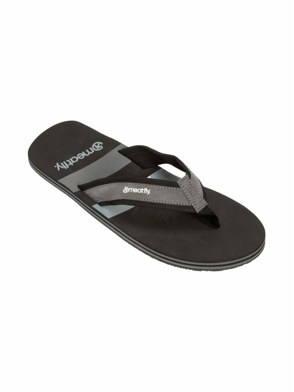 Meatfly Meatfly pánske žabky Anders Black/Grey