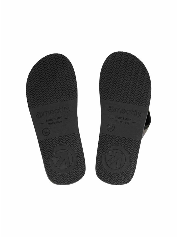 Meatfly Meatfly pánske žabky Anders Black/Grey