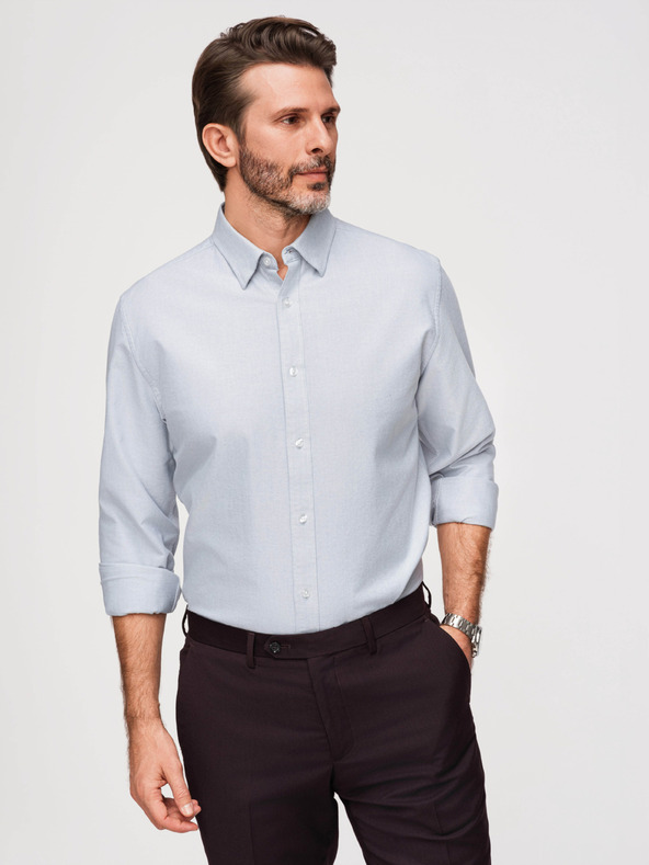 Ombre Clothing Pánska oxfordská košeľa Ombre Clothing V1 OM-SHOS-0172