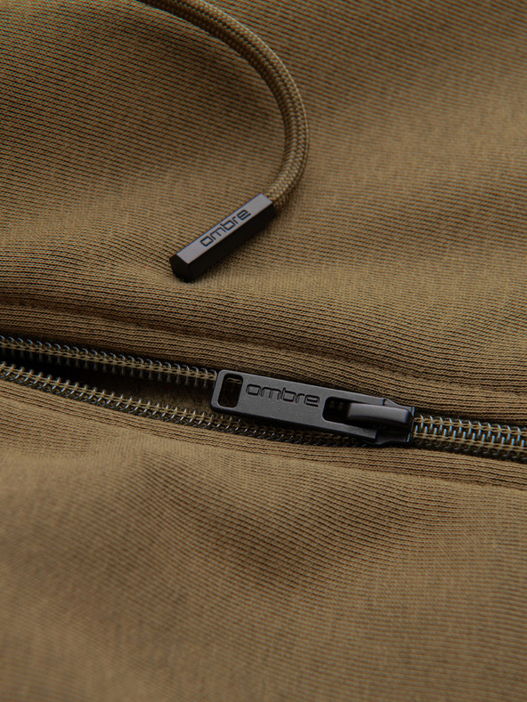 Ombre Clothing Pánska bavlnená elastická mikina BASIC Ombre Clothing