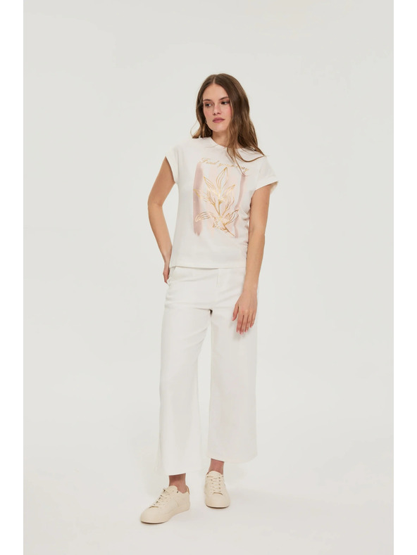 Moodo Halenka s potlačou biela Moodo