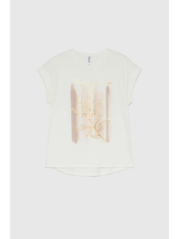 Moodo Halenka s potlačou biela Moodo