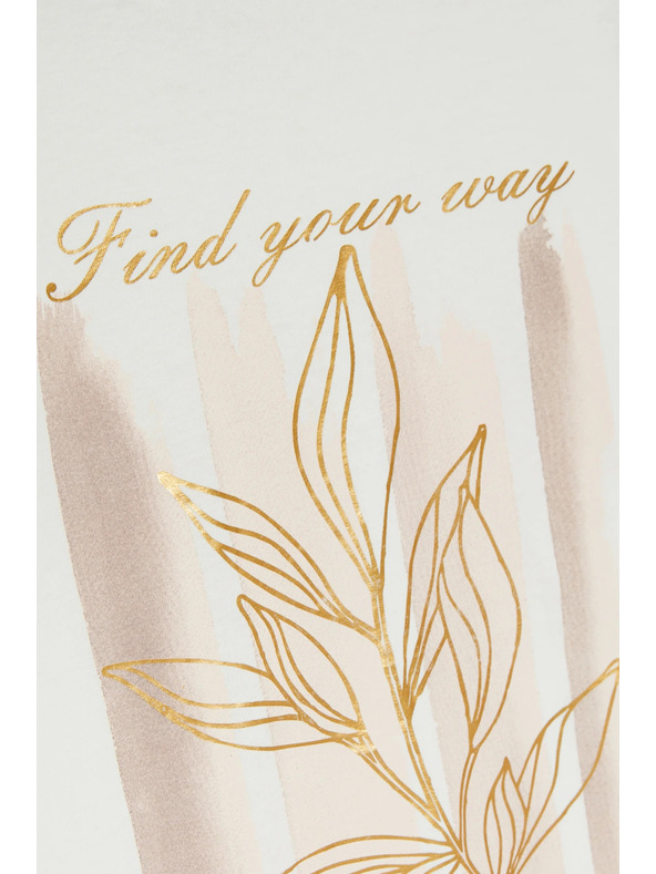 Moodo Halenka s potlačou biela Moodo