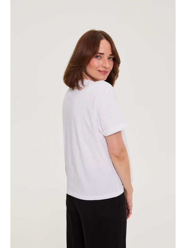 Moodo Halenka s potlačou biela Moodo