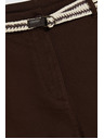 Moodo Bavlnené šortky hnedé Moodo