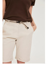 Moodo Bavlnené šortky béžové Moodo