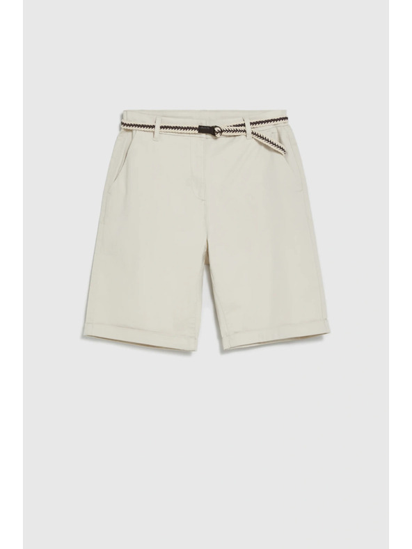 Moodo Bavlnené šortky béžové Moodo