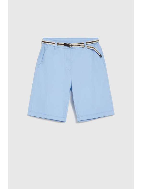 Moodo Bavlnené šortky nebesky modré Moodo