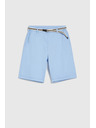 Moodo Bavlnené šortky nebesky modré Moodo