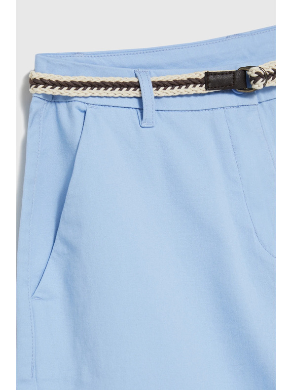 Moodo Bavlnené šortky nebesky modré Moodo