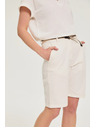Moodo Bavlnené šortky biele Moodo