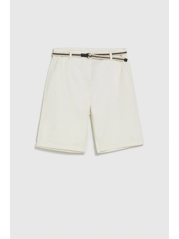 Moodo Bavlnené šortky biele Moodo